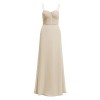 Alicepub Pleated Chiffon Semi-Formal Maxi Dress Women's Evening Prom Gown Straps - Dresses - $79.99 
