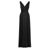 Alicepub V-Neck Long Jersey Gown Sleeveless Knit Formal Evening Dresses for Women - Obleke - $149.99  ~ 128.82€