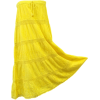Alki'i Embroidered Full/Ankle Length gypsy bohemian long skirt Yellow - Saias - $21.99  ~ 18.89€