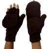 Alki'i Thermal Insulation Fingerless Texting Gloves with Mitten Cover - 2 colors Navy - Gloves - $14.99 