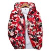 Allonly Men's Fashion Butterfly Printed Camouflage Long Sleeves Zip-up Hoodie Windbreaker Jacket - Outerwear - $23.66 