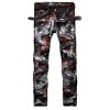 Allonly Men's Stylish Casual Print Skinny Fit Straight Leg Club Jeans Pants - Hose - lang - $36.99  ~ 31.77€