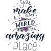 Amazing Place Quote - イラスト用文字 - 