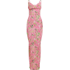 Amazon Pink Floral Print Dress - Dresses - 