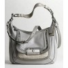 Authentic Coach Grey Leather Spectacular Kristin Hobo Handbag 16803 - Clutch bags - $358.00 