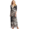 BCBGMAXAZRIA Women's Pearl Wrap Maxi Dress Soy Chai Combo - Dresses - $238.00 