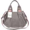 BRUNO ROSSI Italian Made Gray Calf Leather Satchel Shoulder Bag - Bag - $489.00 