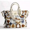 Coach Madison Julianne Op Art Graphic Large Tote 12960, Brown Multi - バッグ - $428.00  ~ ¥48,171