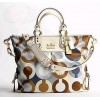 Coach Madison Julianne Op Art Graphic Large Tote 12960, Brown Multi - Bag - $428.00 