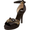 D&G Dolce & Gabbana Women's DS1755-E4758 Peep-Toe Sandal - Sandals - $298.00  ~ £226.48