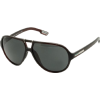 DOLCE & GABBANA SUNGLASSES AVIATOR UNISEX MATTE BLACK/GREY SHADED POLARIZED DG6062 1934/T3 - Sunglasses - $350.00 