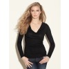 GUESS Anabelle Long-Sleeve Top Black - Maglie - $59.00  ~ 50.67€