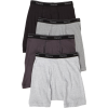 Hanes Classics Men's 4-Pack Multi-Color Boxer Brief Underwear Grey/Black - 内衣 - $13.46  ~ ¥90.19