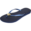 Havaianas Navy Blue Women's Slim Crystal Peace Flip Flops - Japonki - $37.99  ~ 32.63€
