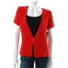 Jones New York Collection Cardigan Red Textured Sale Misses Sweater S - Vests - $89.00 