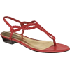 Ralph Lauren Heather Red Braided Slingback Sandals - Sandals - $69.00 