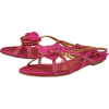 Ralph Lauren 'Rian' Strappy Sandals Womens - Pink / Gold - Sandals - $99.99 