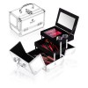 Shany Cosmetics Ice White Makeup Train Case with Mirror, 48 Ounce - Cosmetics - $25.00 