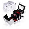 Shany Cosmetics White Makeup Train Case with Mirror, 48 Ounce - Cosmetics - $25.00  ~ £19.00