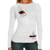 adidas Arkansas Razorbacks Ladies White Whirl Swirl Premium Long Sleeve T-shirt - Long sleeves t-shirts - $31.95 