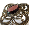 #Amethyst #Glass #Brooch #Vintage - Other jewelry - $19.00  ~ ¥127.31