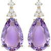 Amethyst and Diamond Earrings - Naušnice - 