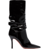 Amina Muaddi Patent Leather Ankle Boots - ブーツ - $1,150.00  ~ ¥129,431