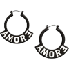 Amore Plastic Hoops - Aretes - 