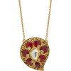 Amrapali Gold And Multi-Stone Necklace - Necklaces - 4.70€  ~ $5.47