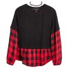 Amy Byer Girls' 7-16 Long Sleeve 2-fer Top - Shirts - $24.59 
