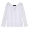 Amy Byer Girls' 7-16 Long Sleeve Top with Fly-Away Back - Shirts - $24.99 