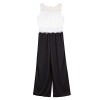 Amy Byer Girls' Big Sleeveless Lace Bodice Jumpsuit - ショートパンツ - $36.43  ~ ¥4,100