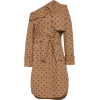 Ancona One-Shoulder Polka Dot Trench Coa - Jacket - coats - 