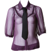 ANGEL - Bluza s kravatom 4645 - Рубашки - короткие - 