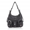 Angelkiss Purses and Handbags Women's Washd Soft PU Leather Handbag for Ladies(Black) - Сумочки - $50.30  ~ 43.20€