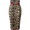 Animal Print Skirt with Red Bows - Skirts - 