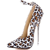 Ankle Strap Leopard Heel - Klasični čevlji - 