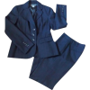 Ann Taylor Navy Stripes Pin Pant Sui - Suits - 