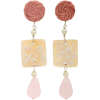 Anna E Alex Shell, Stone And Silver-Plat - Earrings - 