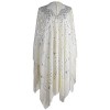 Anna-Kaci Women Oversize Hand Beaded Fringed Sequin Evening Shawl Wrap Cover Up - Accessories - $59.99 