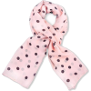 Anne Touraine Pink Polka Dot scarf - スカーフ・マフラー - $150.00  ~ ¥16,882
