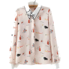 Apricot Kitty Shirt  - 长袖衫/女式衬衫 - $15.99  ~ ¥107.14
