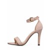 Apricot Open Toe Ankle Strap High Stiletto Sandals - Sandals - $29.00 