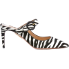 Aquazzura Blossom Zebra-Print Calf Hair  - Классическая обувь - 