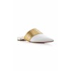 Aquazzura Metallic Leather Mules - scarpe di baletto - $525.00  ~ 450.91€