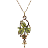 Art Nouveau Plique-à-Jour necklace 1900s - Halsketten - 