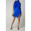 Attico Feather-Embroidered Cotton Mini D - Dresses - 
