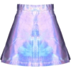 Attitude Clothing Holographic Skirt - Röcke - 