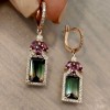 Autumn Wedding faded green earrings - Earrings - 