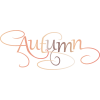 Autumn text - イラスト用文字 - 